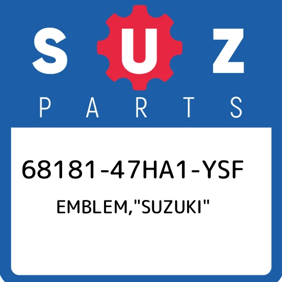 .EMBLEM, "SUZUKI" (BLUE)