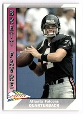 1991 Pacific Trading Brett Favre #551 Atlanta Falcons 