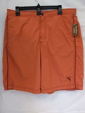 Caribbean Roundtree Yorke Size L Large Coral Red New Mens Swimming Trunks