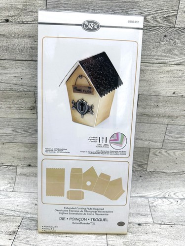 Brandneu Sizzix Würfel Vogelhaus 3-D #658451 - Bild 1 von 5