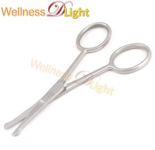 Round Tip Ear Nose Hair Scissor Mustache Trimming Nose Hair Cutting Scissor