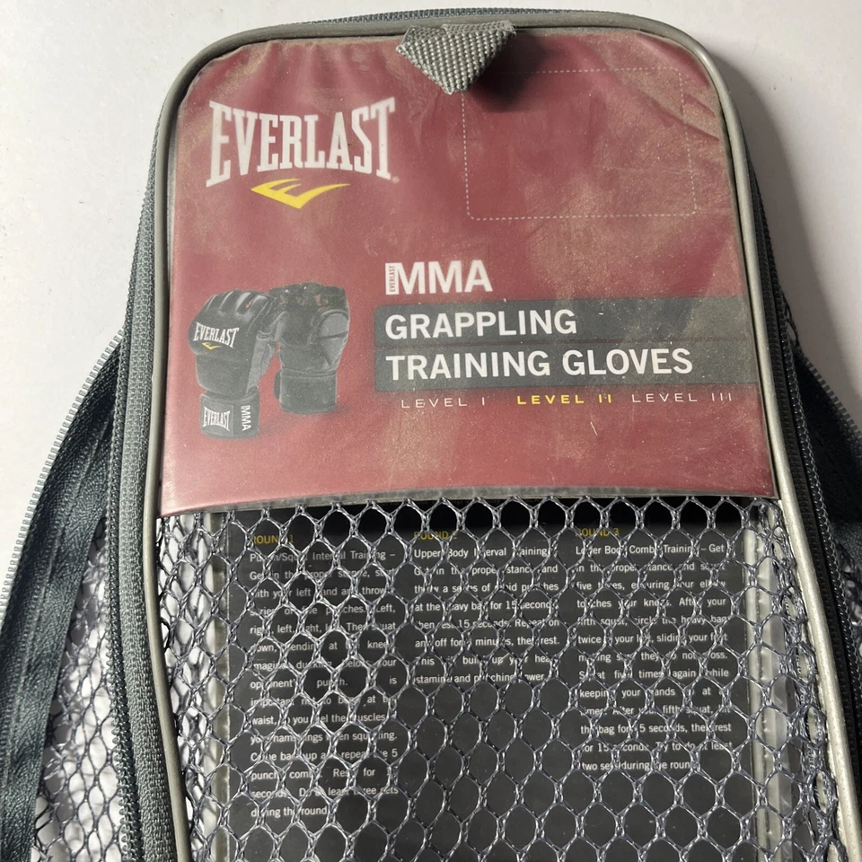 GUANTES DE AGARRE ESTILO PRO EVERLAST MMA NEGROS 6 OZ pequeños/medianos Foto 3 de 4