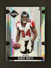 2008 Leaf Limited Threads Jersey Number Game-Worn Patch #6 Roddy White /84 ATL