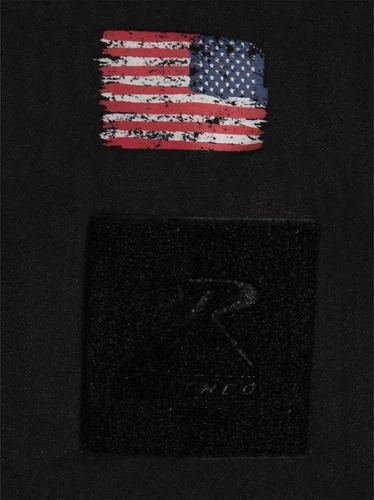 Rothco Black Concealed Carry Hoodie with USA Flag Bearded Skull Print Sweatshirt image 6