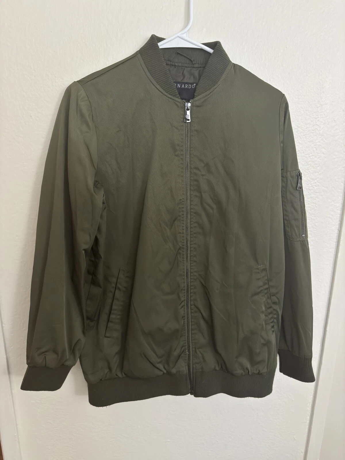 Bernardo Womens Small Bomber Jacket Green