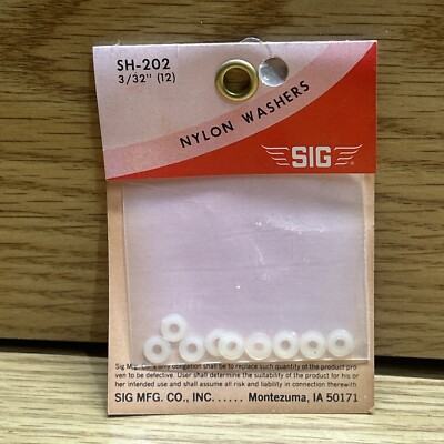 SIG RC Part Pack Nylon Washers SH-202 NIP