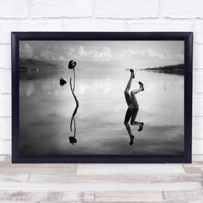 Surreal Legs Time Reflection Leg High Heels Black & White Black And White Print
