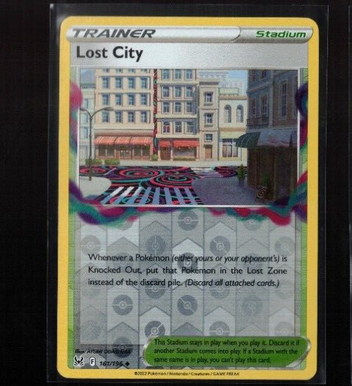 Lost City 161/196 Reverse Holo Lost Origin Pokemon Card NM
