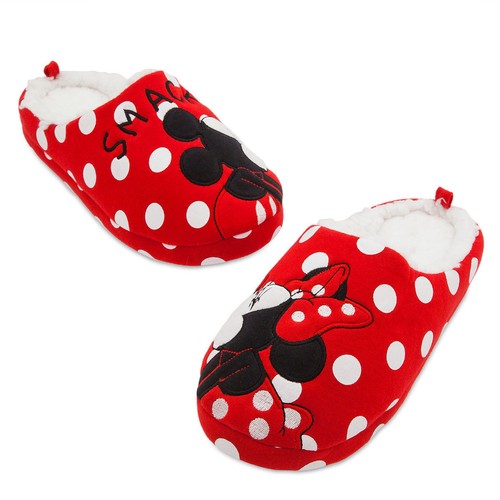 Zapatillas de felpa Mickey Minnie para mujer espalda baja zapatos sin cordones casa tienda Disney S - Imagen 2 de 3