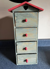 Loomco Products 4 Drawer Birdhouse Cabinet/Organizer 17"