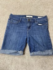 Bullhead denim jeans cut off shorts blue mid rise women's size 26