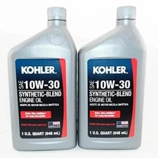 Kohler 2 PK Engine 10W30 Synthetic Blend Motor Oil Quart