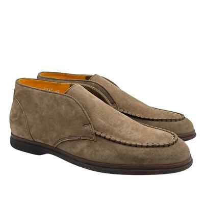 Halbstiefel Ohne Schnürsenkel Mit Elastisch Herren Doucal's IN Gämse Beige Art.