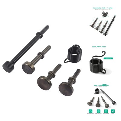 5 Pcs Smoothing Pneumatic Air Hammer Pneumatic Chisel Bits Tools Kit