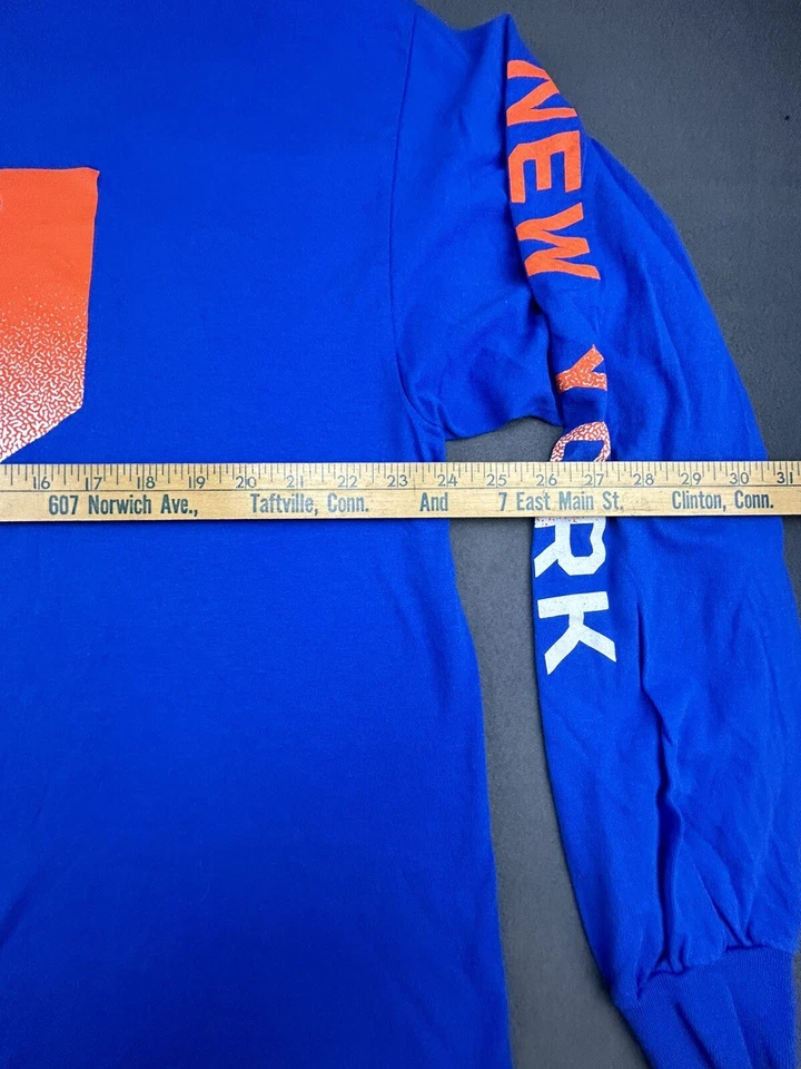 Camiseta manga larga New York Metas Fanatics icónica con signo transparente talla XXL (c) Foto 3 de 4