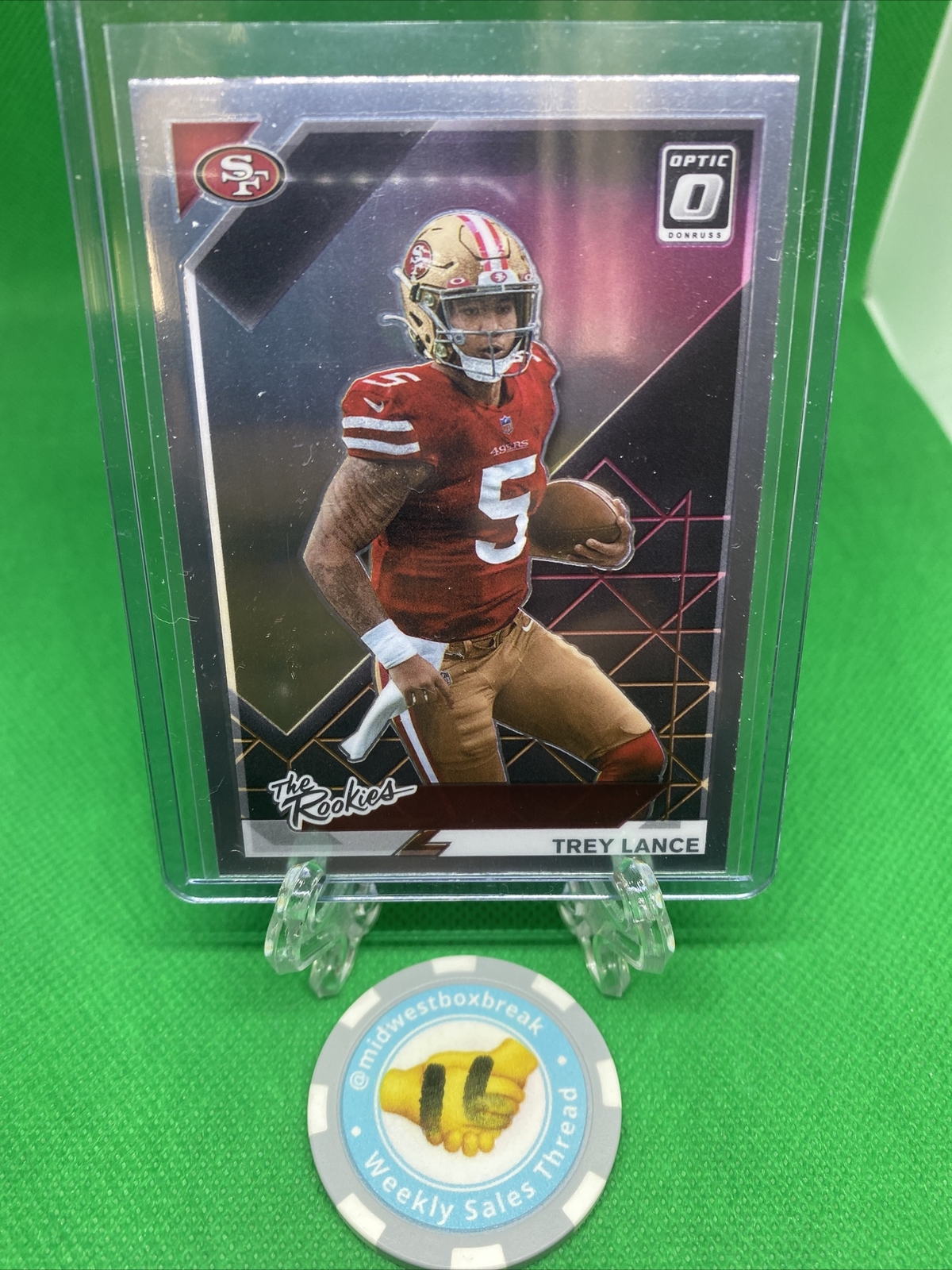 TREY LANCE 2021 DONRUSS OPTIC THE ROOKIES SP RC #TR-3 49ERS ROOKIE