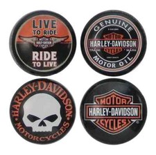 Harley Davidson willie G magnets core collection 4 pieces