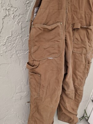 Carhartt overalls 48 x 30 VTG Union Made USA Men's Double Knee