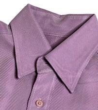 Bugatchi Uomo Mens Medium Purple Long Sleeve Button Up Dress Shirt