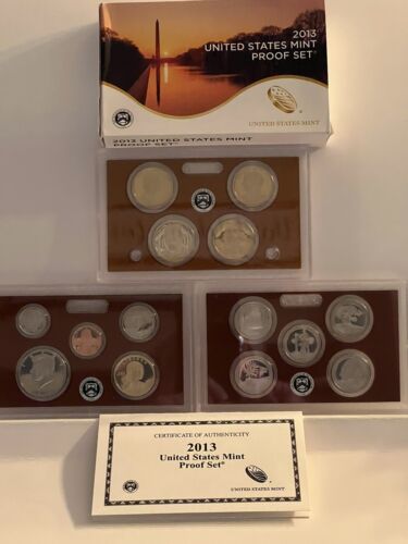 2013 S UNITED STATES MINT PROOF SET. 14 PROOF COINS ALONG WITH OGP AND COA.      - Picture 1 of 20