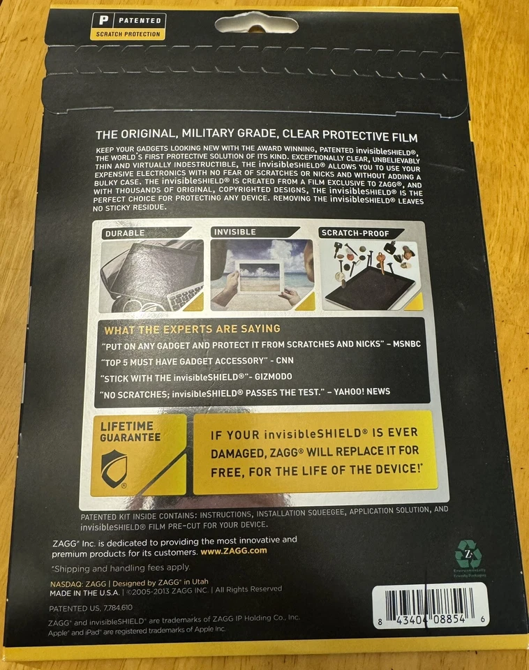 InvisibleShield Screen Protector for Apple iPad Mini /2/3 -Clear - Image 2 of 2