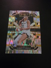 2024 Panini Select WNBA Kamilla Cardoso Silver Flash Prizm Rookie Card- #33 Sky
