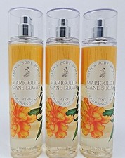 3 BATH  BODY WORKS MARIGOLD  CANE SUGAR FINE FRAGRANCE BODY MIST SPRAY 8 oz