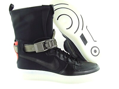 Nike Air Force 1 AF1 Downtown HI SP / Acronym Black 649941 006 UK_7 US_8 EUR 41