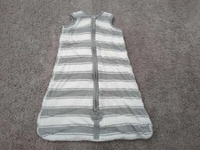 Burt's Bees Blanket Baby Medium 6-12 Months Grey Striped Beekeeper Wearable