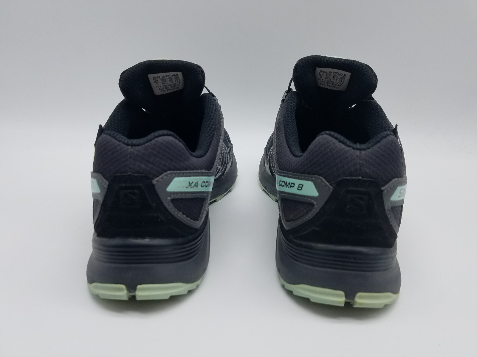 Scarpe da trail running Salomon XA Comp 8 CS da donna taglia 7 5 impermeabili nere grigie