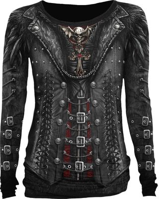 SPIRAL DIRECT GOTHESS WRAP Allover DAMEN Langarm/Gothic/Elegance/Korsett 