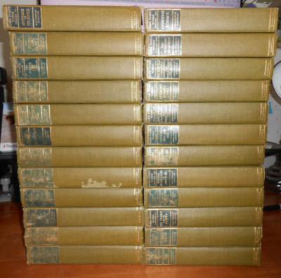 Vtg THE WORKS OF MARK TWAIN Lot of 24 of 25 Hillcrest Edition 1906 - HC GC