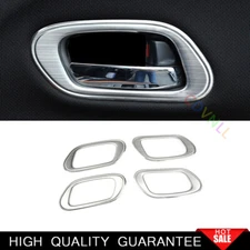 For Honda HR-V Vezel 2016-2022 Silver Steels Inner Door Handle Bowl Frame Trim