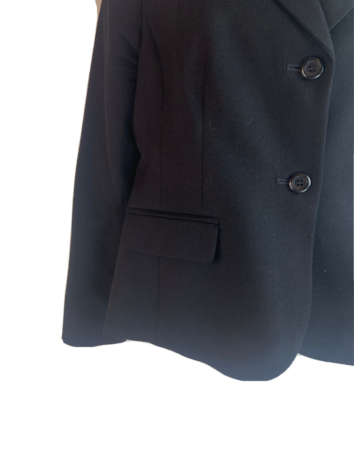 Pendleton Petite Black Blazer Two Button Pockets … - image 7