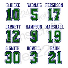 Oakland Seals DECAL STICKER Vadnais Smith Marshall Hampson Ferguson Baun Howell+