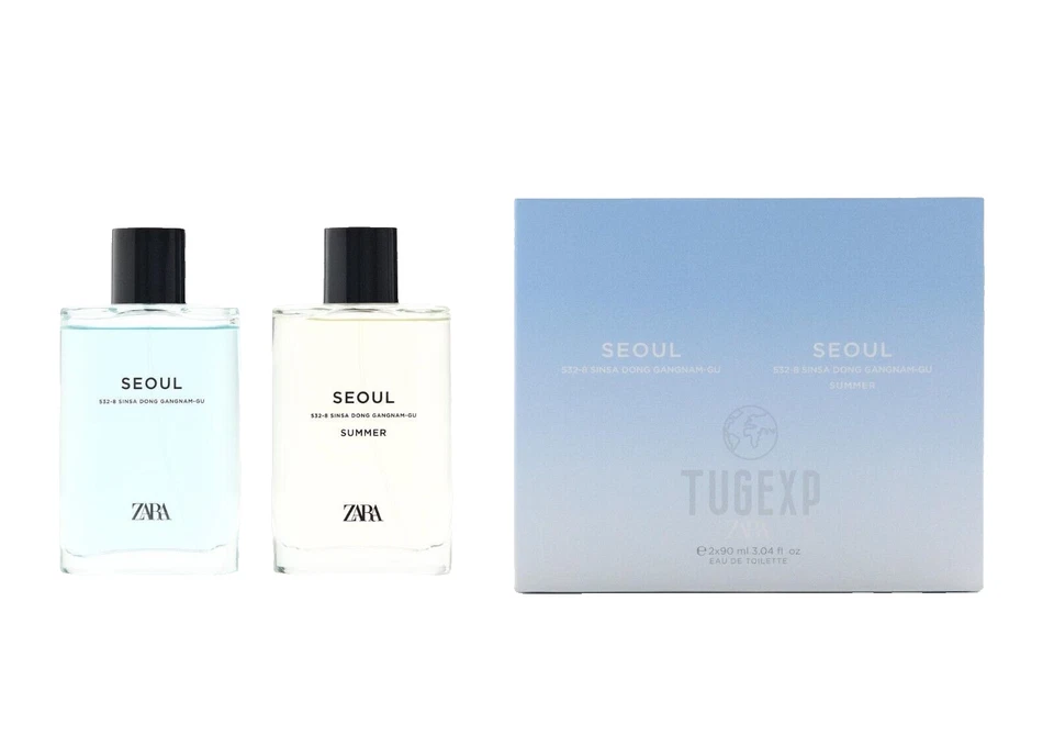 Zara Seoul & Seoul Summer Duo Set 2 x 90 ml 3,04 Oz. Eau de Toilette Herren S...