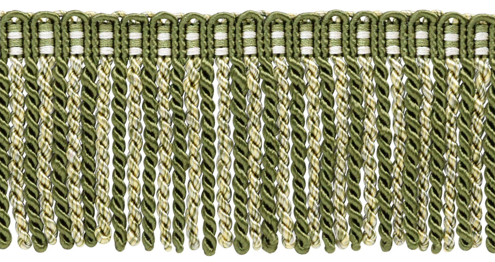 Bullion Fringe Trim with Knitted Header, Color# 010 [27 Yards]