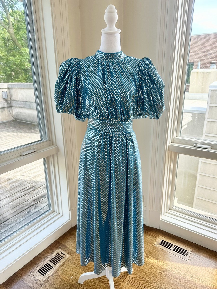 Sparkly Blue Rotate Birger Christensen Noon Dress Size 38 | eBay