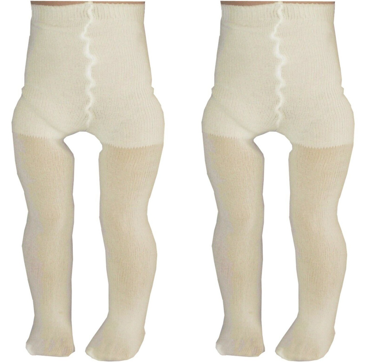 TWO Pair Ivory colored Tights compatible w/ 18" American Girl Doll Clothes DEAL