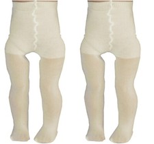 TWO Pair Ivory colored Tights compatible w/ 18" American Girl Doll Clothes DEAL