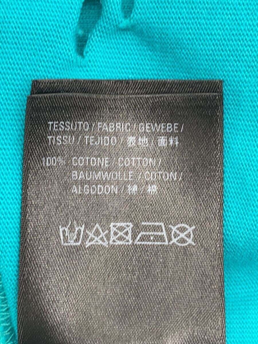 BALENCIAGA Tee 21SS Destroyed Flatground XS Cotton Blue Used