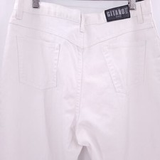 Vintage 80s White Gitano High Waist Mom Retro Jeans 18 Average