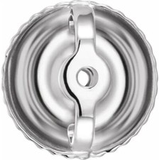 10K 14K 18K Gold Platinum or Silver Threaded Earring Back with 6.3mm Pad