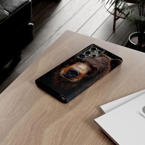 Brown Grizzly Bear Rain - Phone Ink Cover Case for iPhone, Galaxy, Pixel - 第 249/281 張圖片