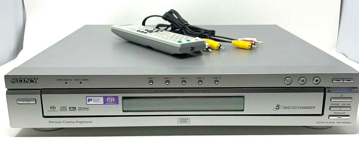 Sony DVP-NC875V SACD/DVD/CD Player 5-Disc Changer with Remote