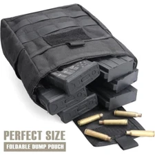 Tactical Utility Drop Dump Pouch Roll Up Magazine Recycling Pack MOLLE/BELT