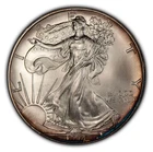 1994 1 oz Silver American Eagle - Fresh BU Rainbow Toning - Key Date - SKU-E2539