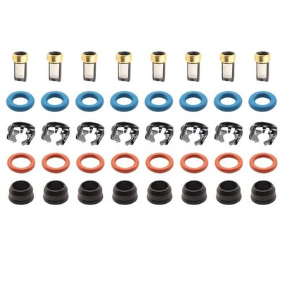 8Set Fuel Injector Repair Seal Kit for For 99-07 GM Chevy Silverado 1500 GMC ...