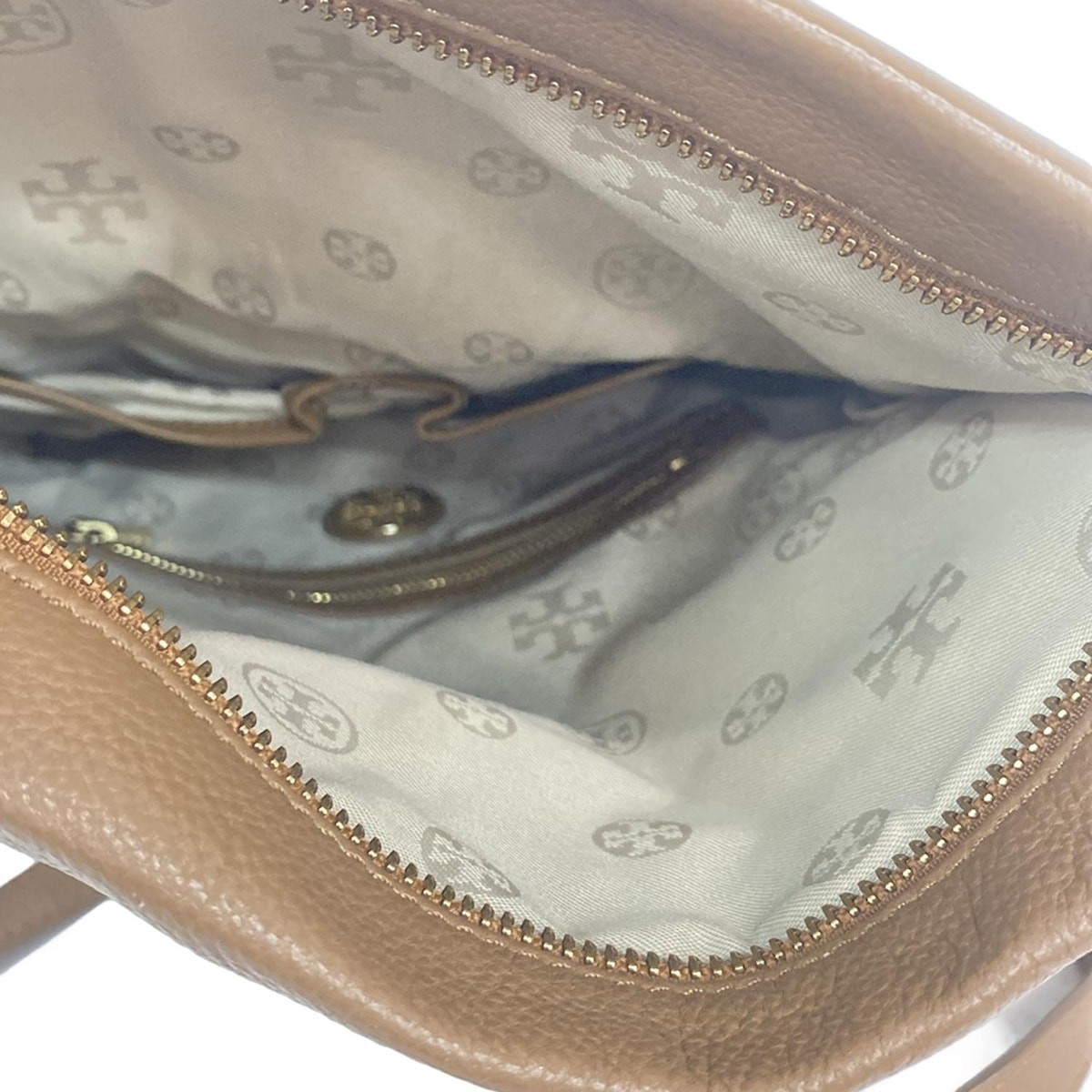 TORY BURCH - Light Brown Leather Shoulder Bag thumbnail 6