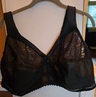 Glamorise Bra Size 54D Full Coverage Black RN 15564 — photo 1